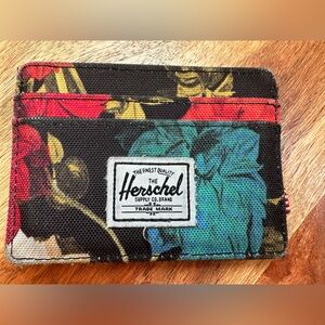 Herschel Supply Company Floral Key & Card Holder - Black, Red, Blue